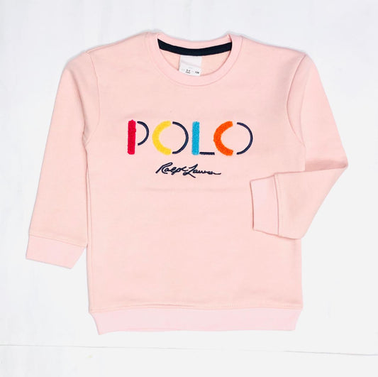 Cute & Cozy Winter Pink Sweatshirt for Girls (1-4 yrs) Soft, Warm, and Stylish